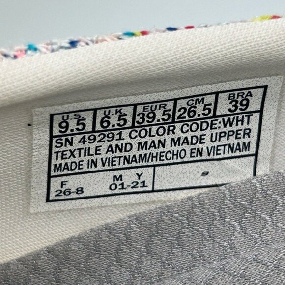 Skechers Multi-Color Speckle Colorful Pull On Sneakers Memory Foam Air-Cool 9.5 - Picture 8 of 16